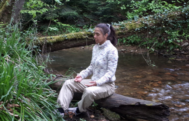 Atemholen in der Natur